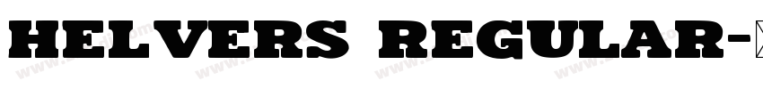 Helvers Regular字体转换